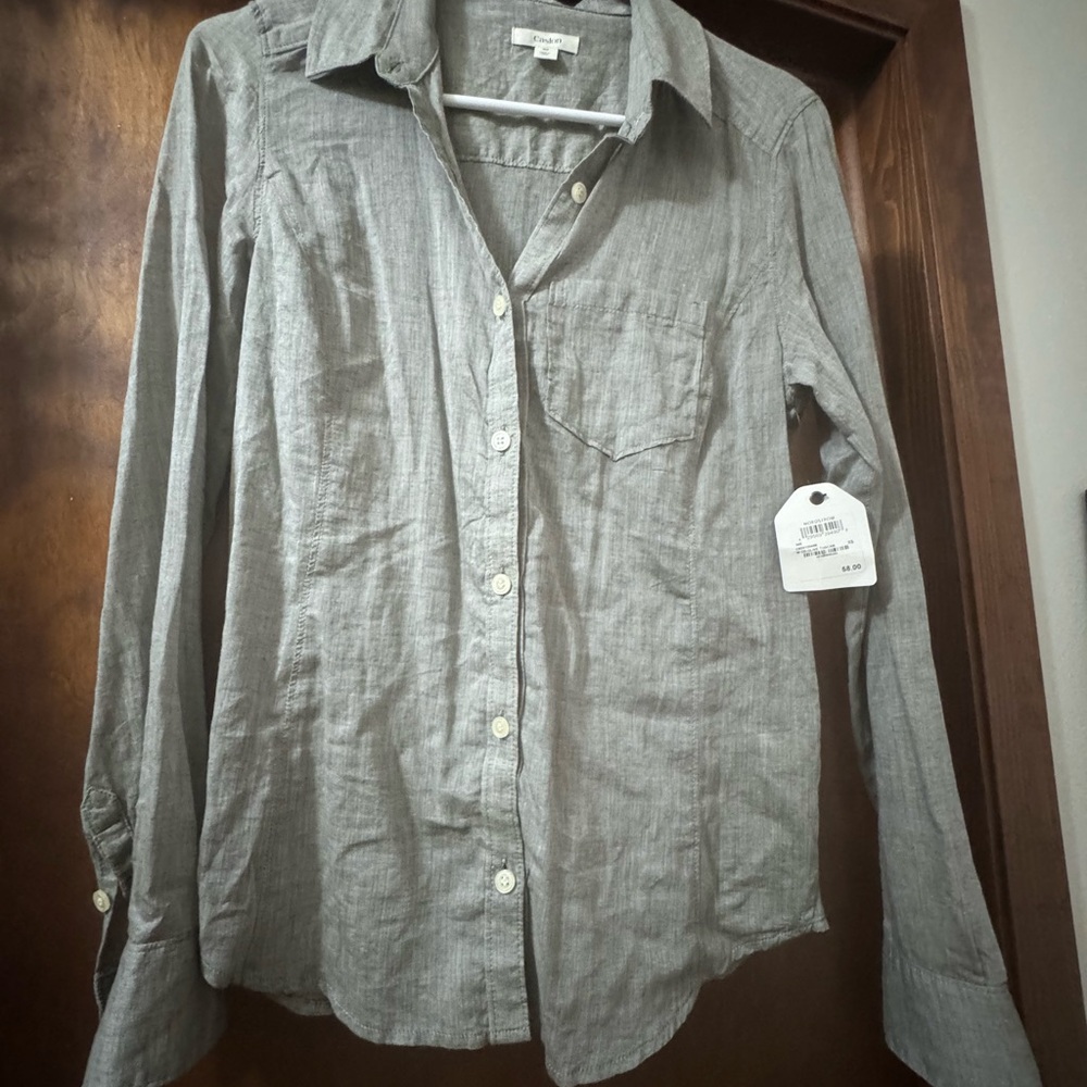 Caslon Light Gray Casual Shirt